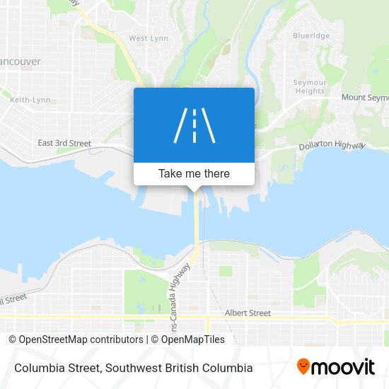 Columbia Street map