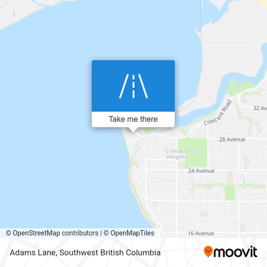 Adams Lane map
