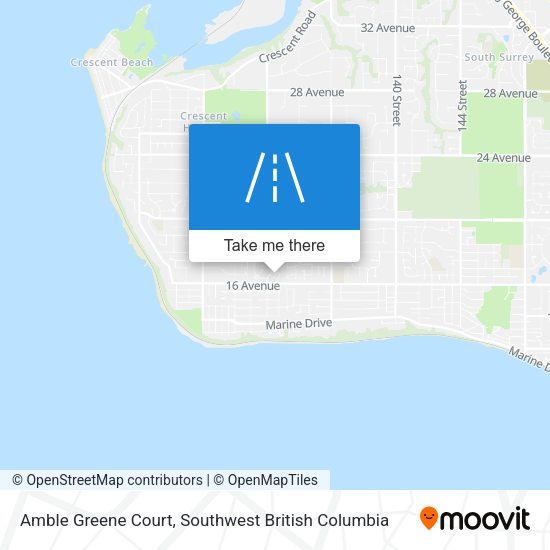 Amble Greene Court map