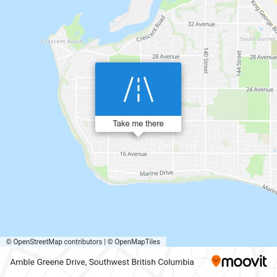 Amble Greene Drive map