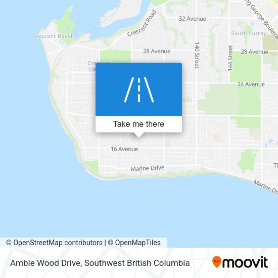 Amble Wood Drive map