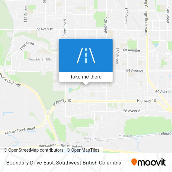 Boundary Drive East map