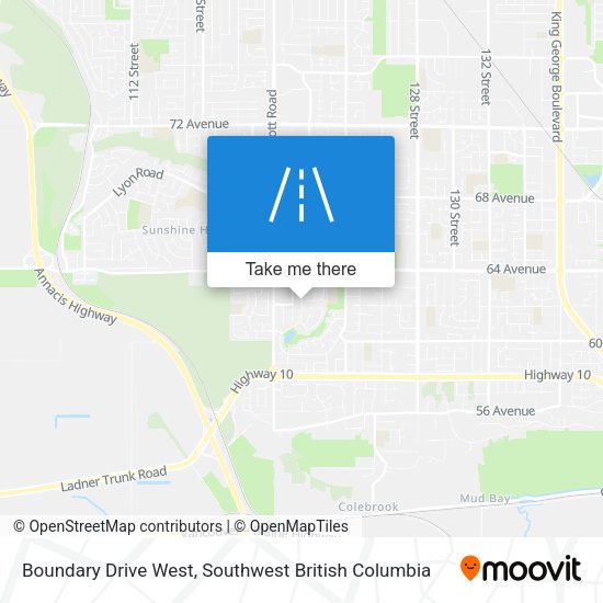 Boundary Drive West map