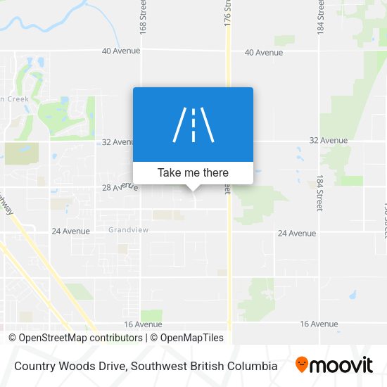 Country Woods Drive map