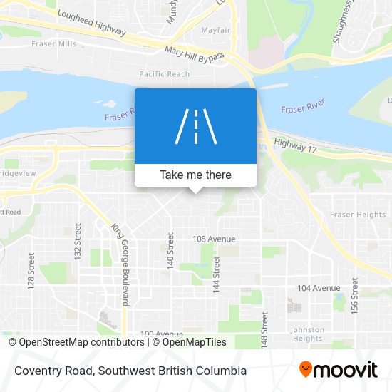 Coventry Road map