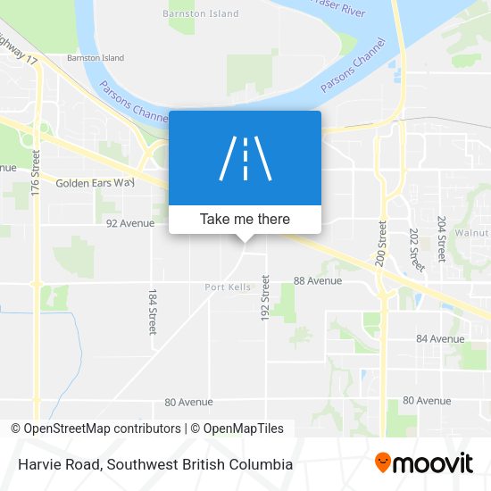 Harvie Road map