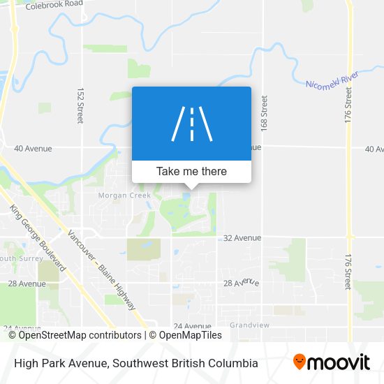 High Park Avenue map