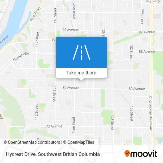 Hycrest Drive map