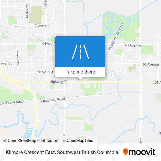 Kilmore Crescent East map