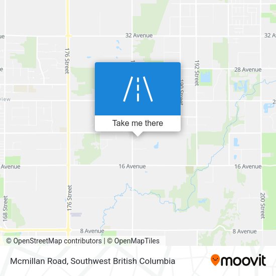 Mcmillan Road map
