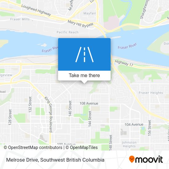 Melrose Drive map