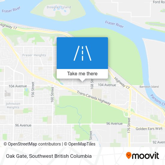 Oak Gate map