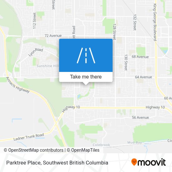 Parktree Place map