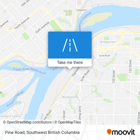 Pine Road map