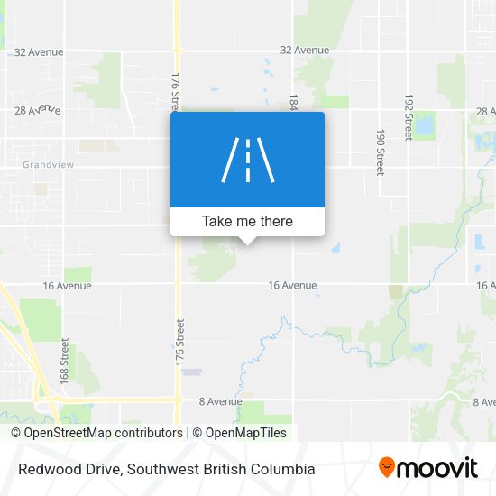 Redwood Drive map