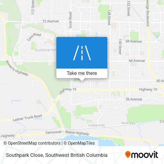 Southpark Close map