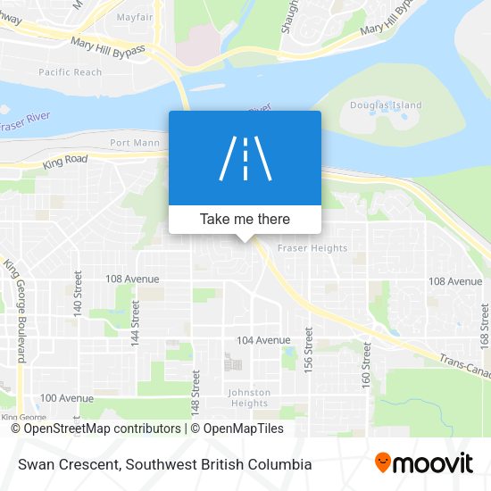 Swan Crescent map