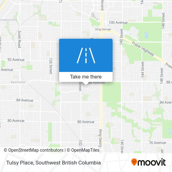 Tulsy Place map