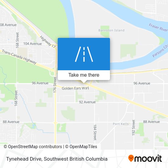 Tynehead Drive map