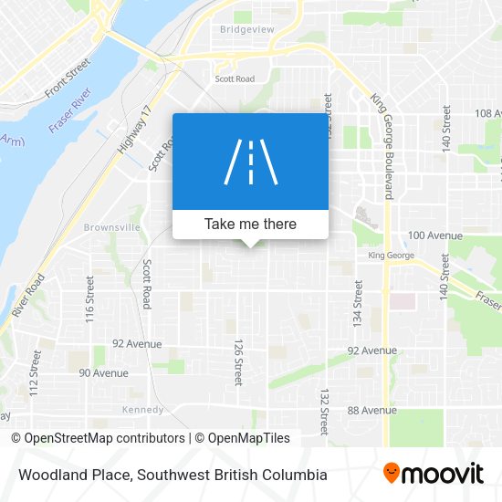 Woodland Place map