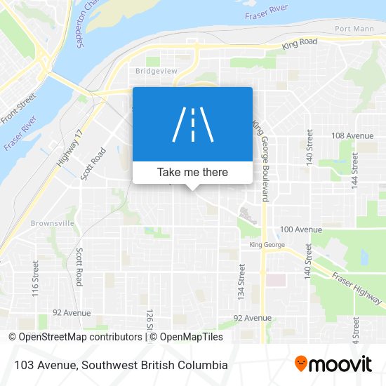 103 Avenue map