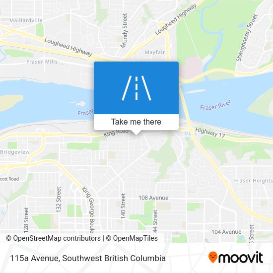 115a Avenue map