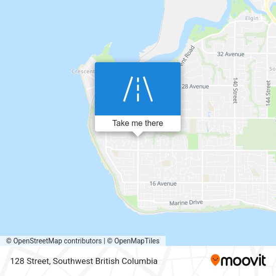 128 Street map