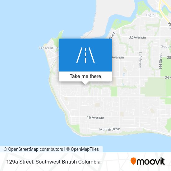 129a Street map