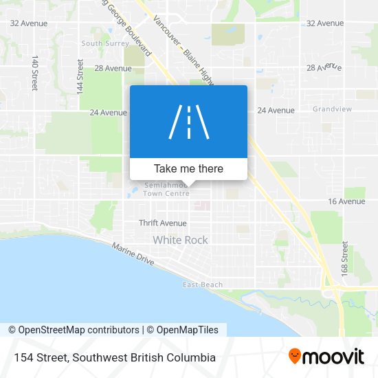 154 Street map