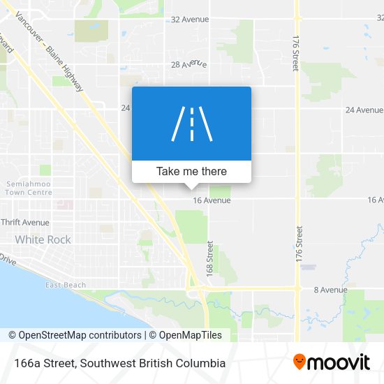 166a Street map