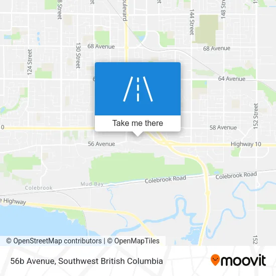 56b Avenue map