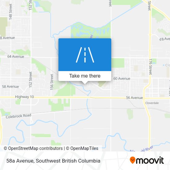 58a Avenue map