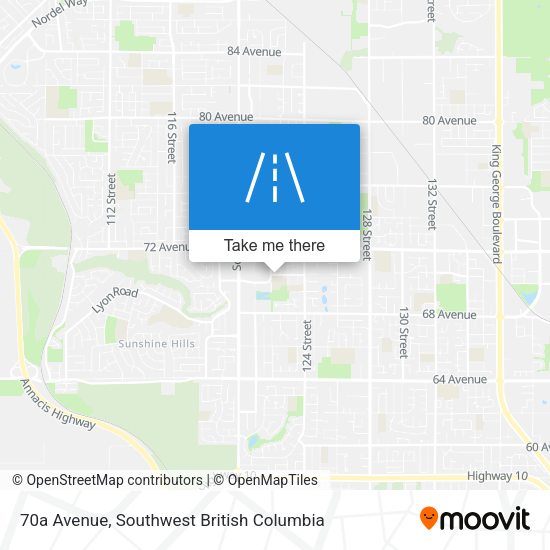 70a Avenue map