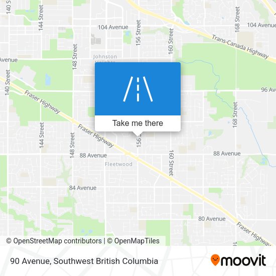 90 Avenue map