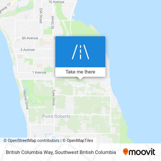British Columbia Way map