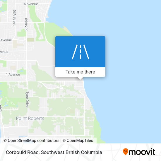Corbould Road map