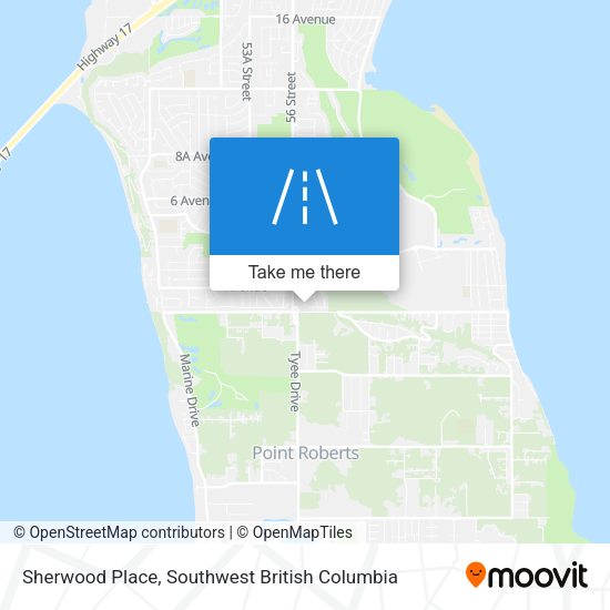 Sherwood Place map