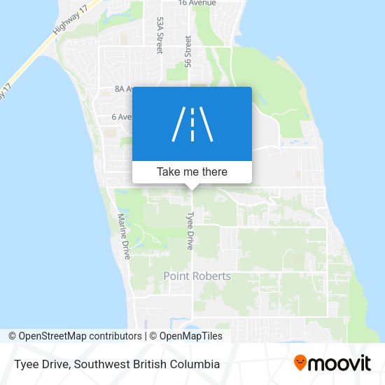 Tyee Drive map