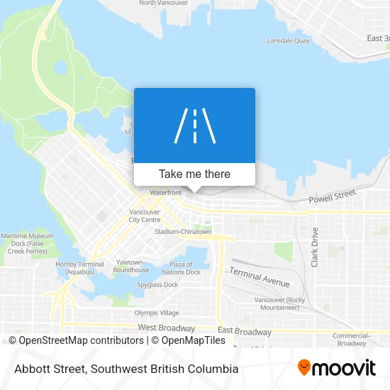 Abbott Street map