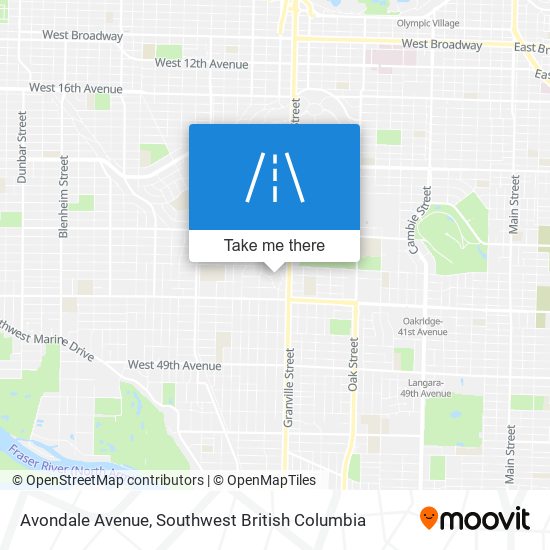 Avondale Avenue map