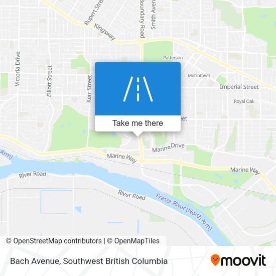 Bach Avenue map