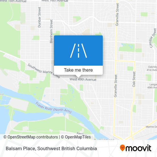 Balsam Place map