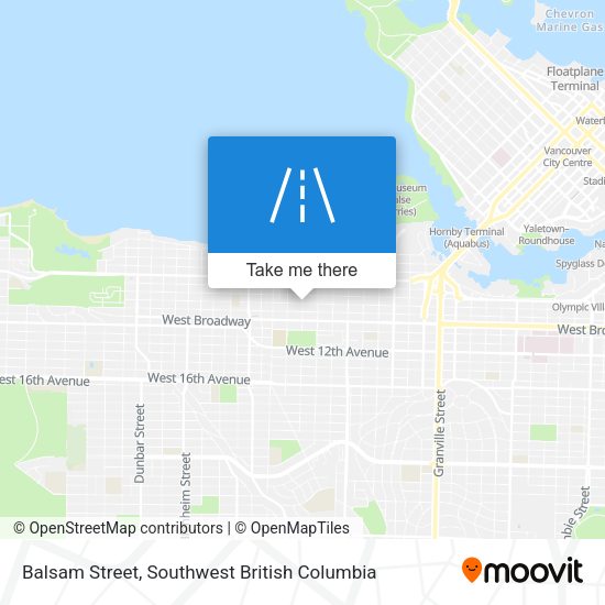 Balsam Street map