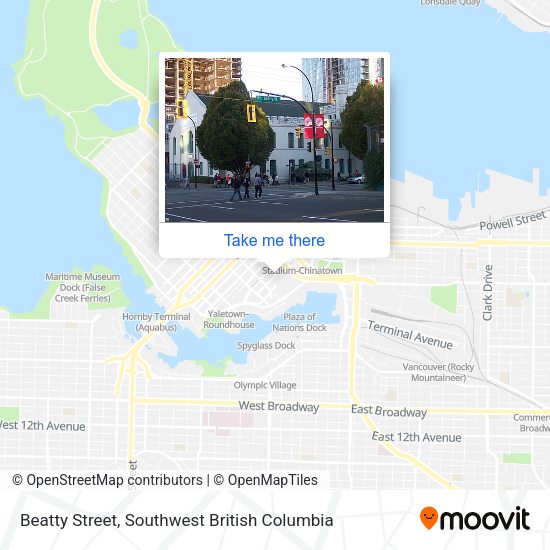 Beatty Street map