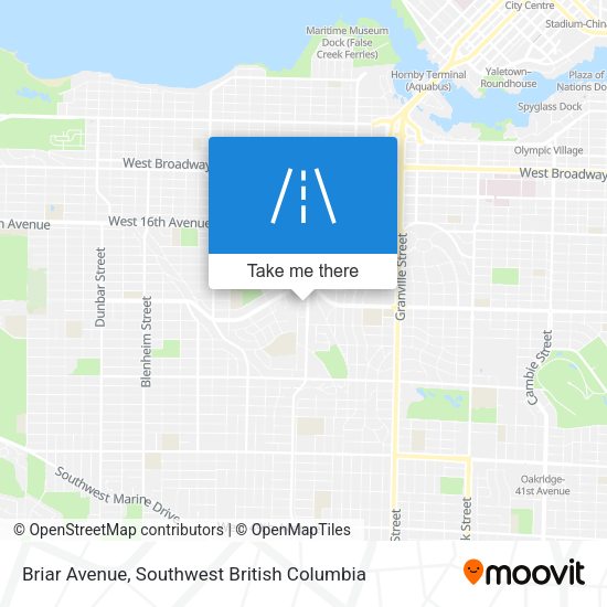 Briar Avenue map