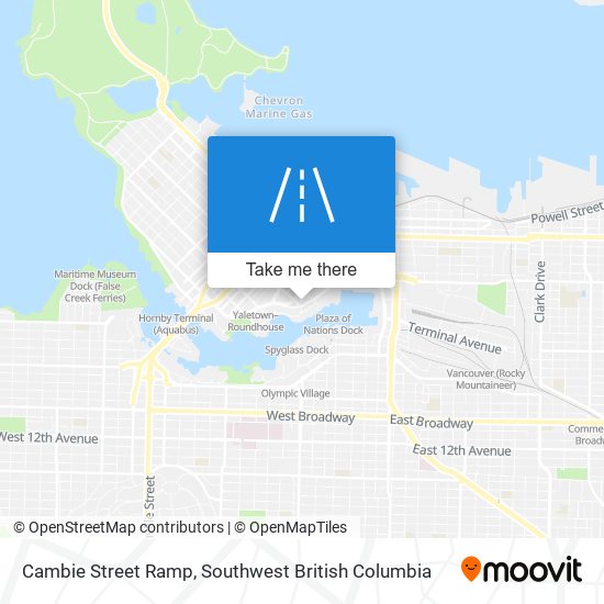 Cambie Street Ramp plan