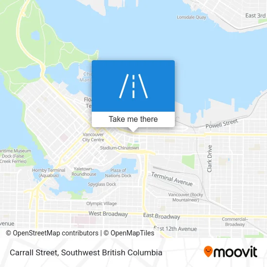 Carrall Street map