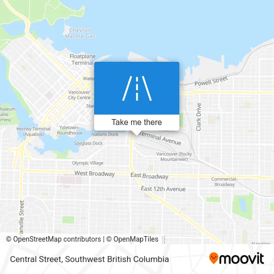 Central Street map