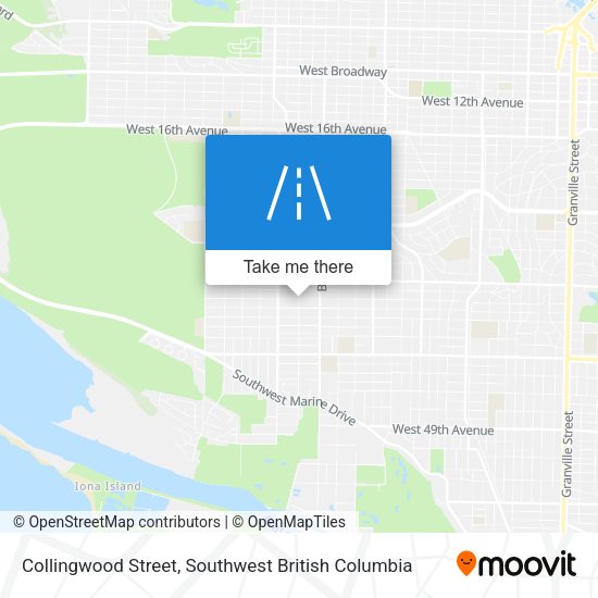 Collingwood Street map