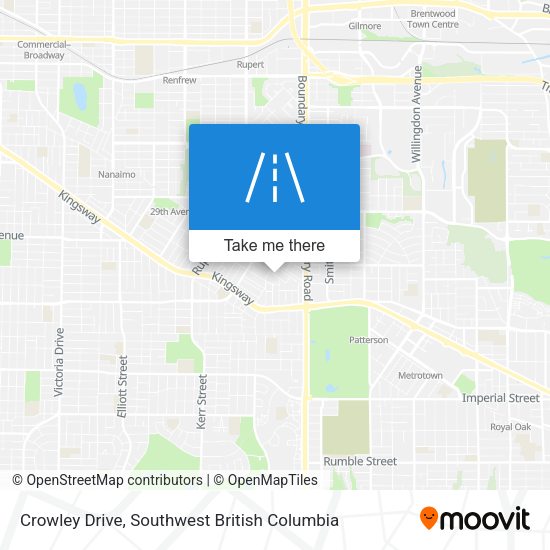 Crowley Drive map